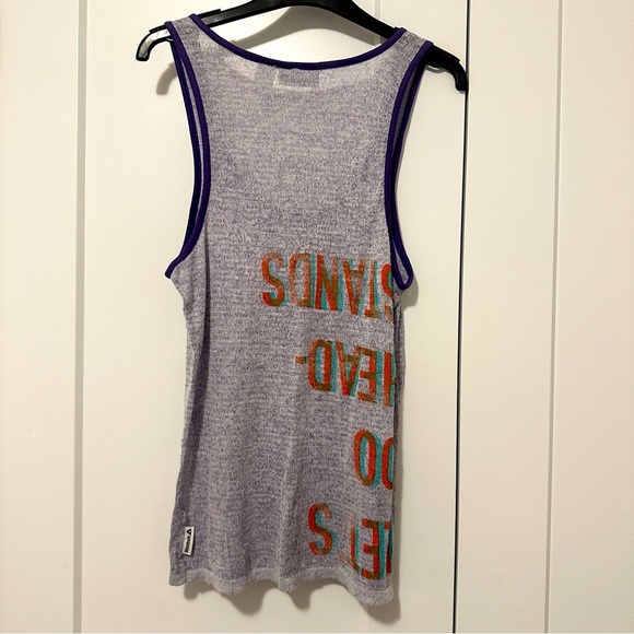 Reebok Tops - Reebok ‘Lets Do Hand Stands’ Purple Tank-top Size Medium Women’s